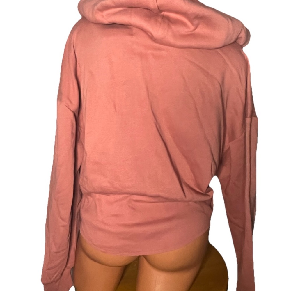 Victoria's Secret NWT Canyon Rose Cropped Corset Hoodie XL - Picture 5 of 9